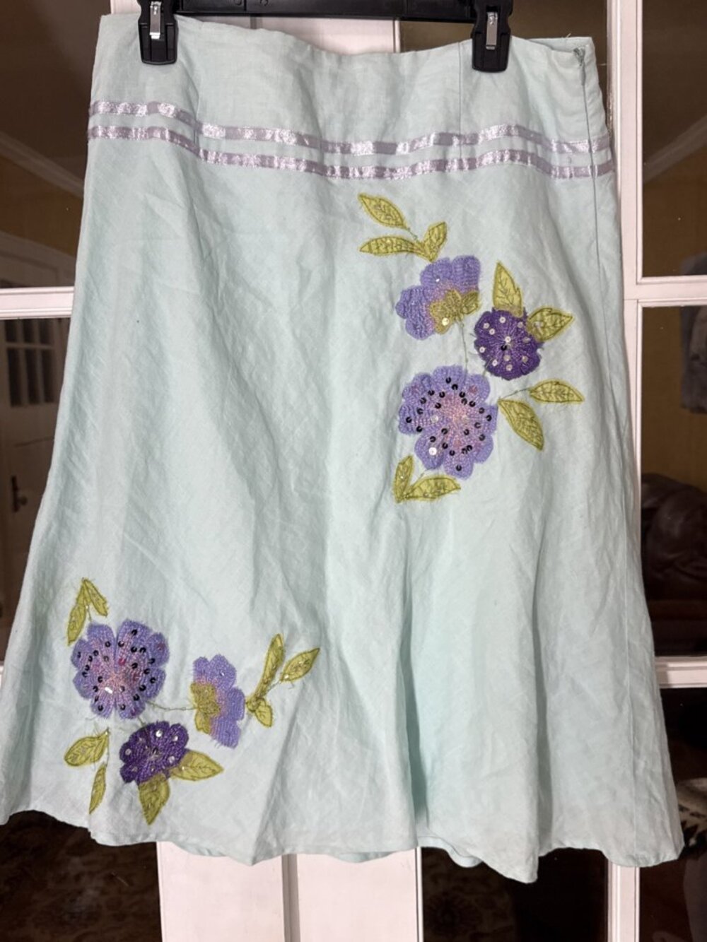 Edward Skirt 12 100% Linen Flare A-Line Cottagecore Peasant Lagenlook Fairy